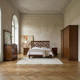 Camera Schlafzimmer Klassisch Komplett in Intarsien Kirschholz Kunst