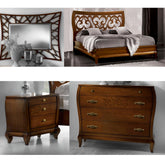 Классическая двуспальная смарт-спальня из вишни Arte Visconti