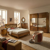 Camera matrimoniale classica D’Este con armadio scorrevole GRN14 Bassano Chiaro Anticato