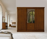 Armadio classico in legno a 3 ante scorrevoli L. 284, specchio molato, collezione Arte Piombini Mobili Classici Italiani P3118AK