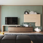 Parete Componibile Moderna In Noce Frassino Modigliani Piombini COMP13