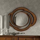 Specchio classico ovale traforato, finitura ciliegio, collezione Arte D'Este Piombini Mobili Classici Italiani P3103