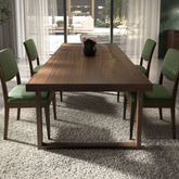 Tavolo Moderno In Noce Naturale Collezione Modigliani Piombini Mobili Artigianali 8230/240