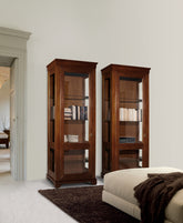 Vetrina argentiera espositore classica in legno finitura ciliegio collezione Arte Piombini Mobili Classici Italiani 8828