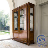 Vetrina Classica in Ciliegio Intarsiata-Due Porte Arte Piombini 8822 Storia Mobili Design Passione Artigianale Centenario