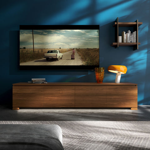 Mobile TV 4 Porte con Marmo e Luci a Led – Modigliani