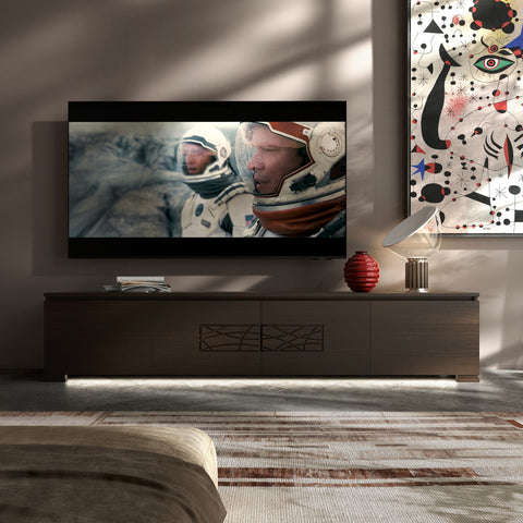 Mobile TV 4 Porte con Marmo e Luci a Led – Modigliani