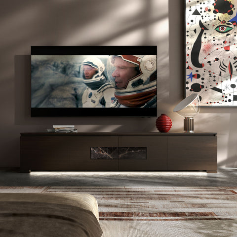 Mobile TV 4 Porte con Marmo e Luci a Led – Modigliani