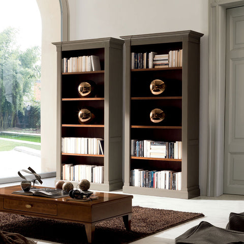Libreria classica in legno di ciliegio L. 104 cm, collezione Arte Piombini Mobili Classici Italiani 8813G