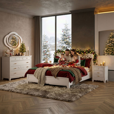 Classic Double Bedroom in Cherry Wood from D'Este