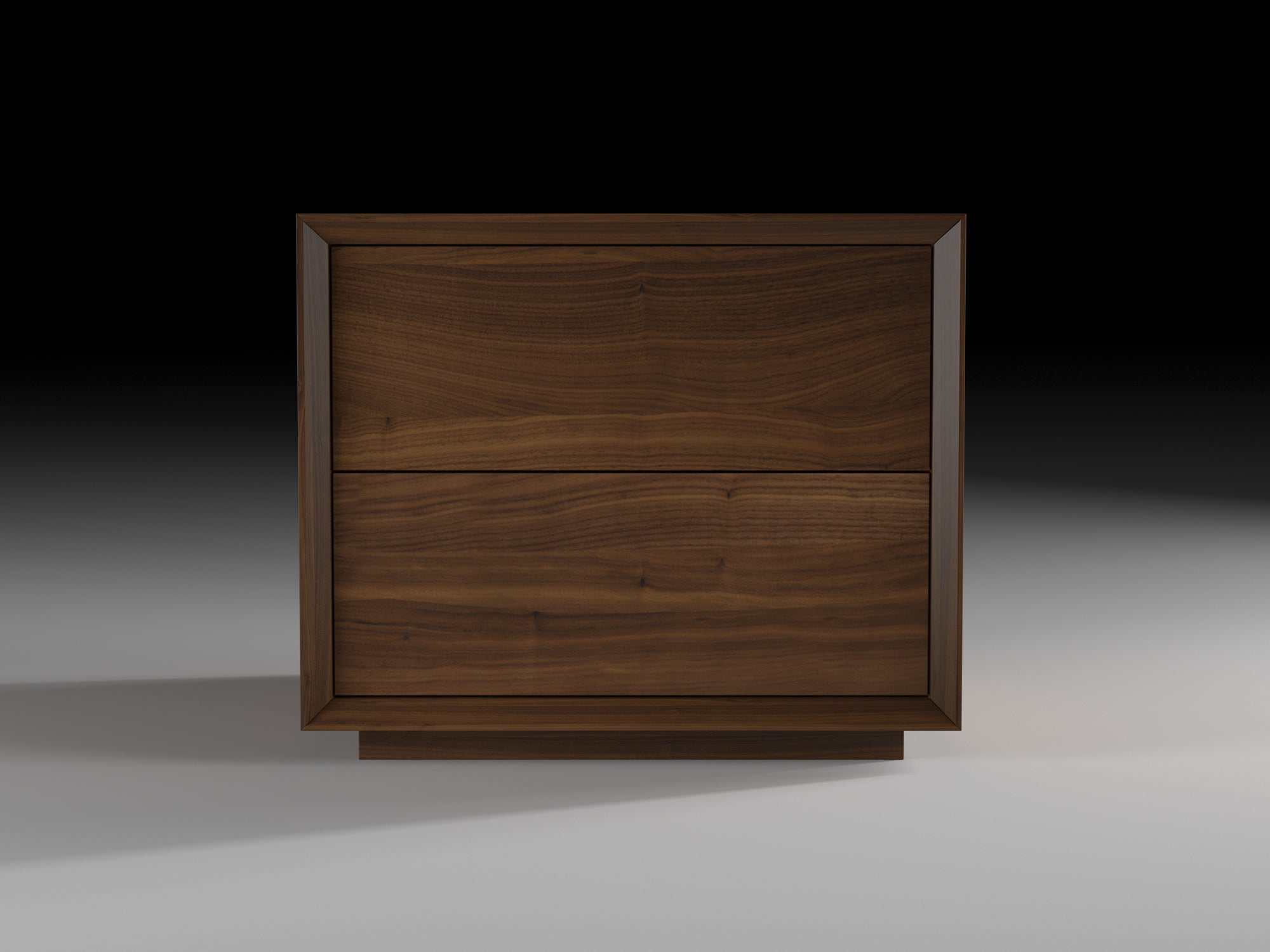 Comodino contenitore moderni in legno di noce Edizione iQuadri Modigliani Piombini IQDZ_2_SD