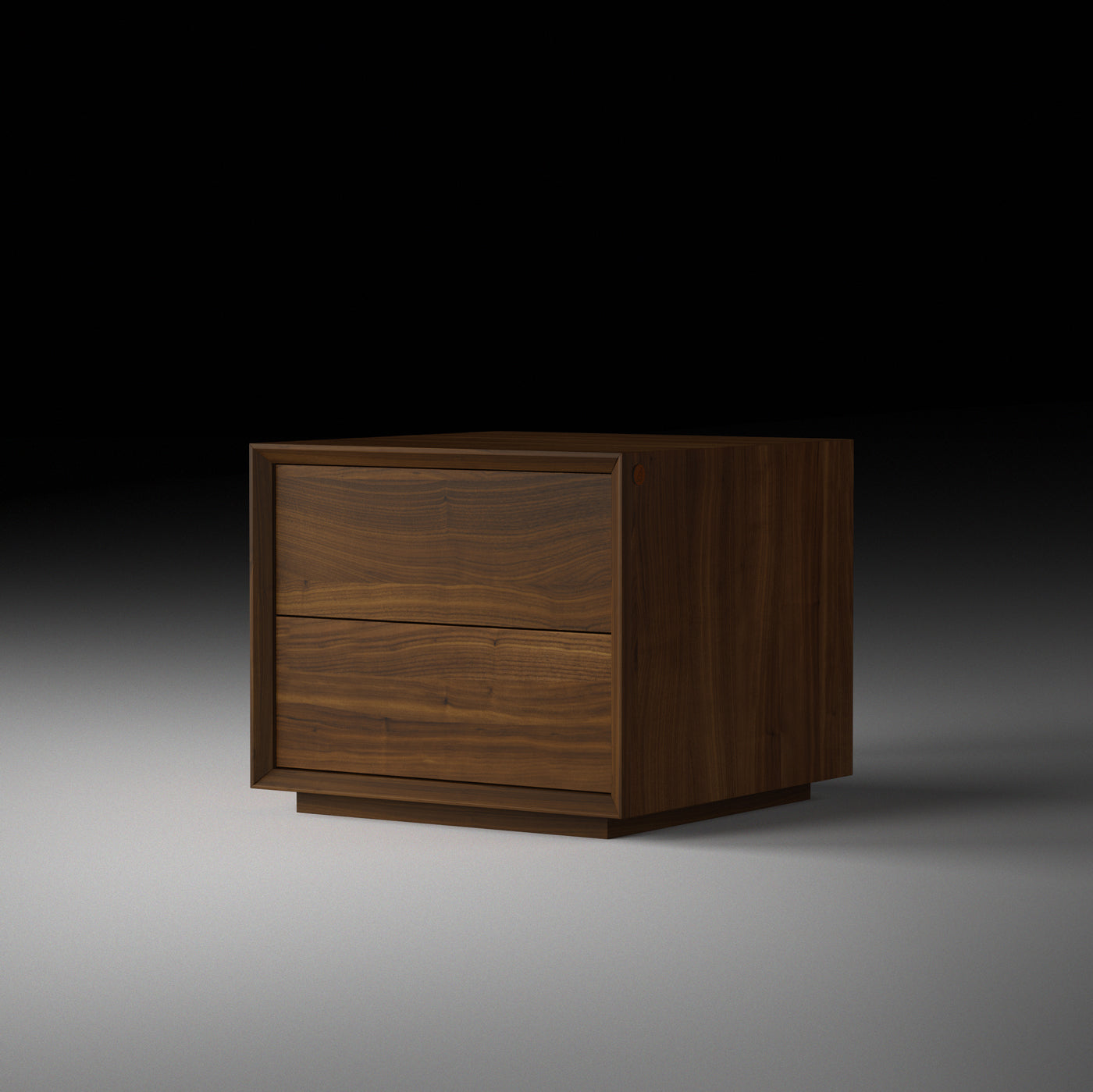 Comodino contenitore moderni in legno di noce Edizione iQuadri Modigliani Piombini IQDZ_5_SD