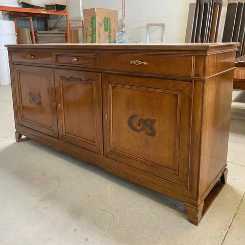 Credenza Grande Classica Ciliegio Tre Cassetti Tre Ante Arte D'Este Piombini Mobili Artigianali P3003