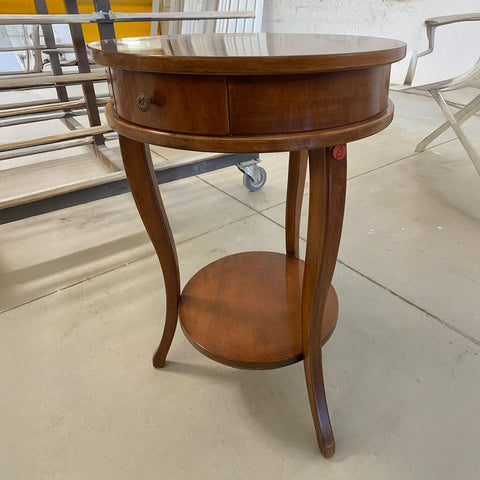 Tavolino Rotondo Classico Intarsiato Arte Tiziano Piombini RH6199