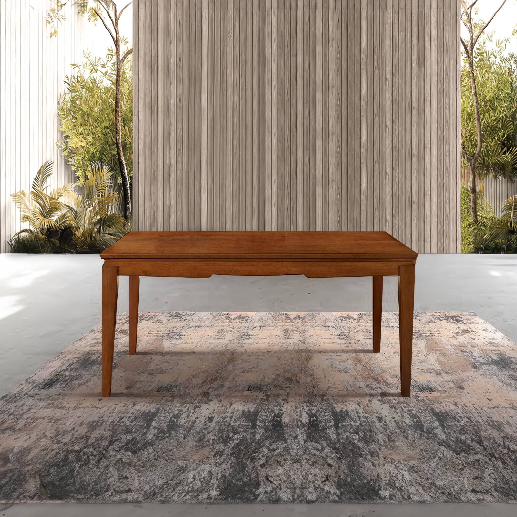 Table rectangulaire classique à rallonges L 160-240 P 90 cm en bois Arte D'Este Collection Piombini