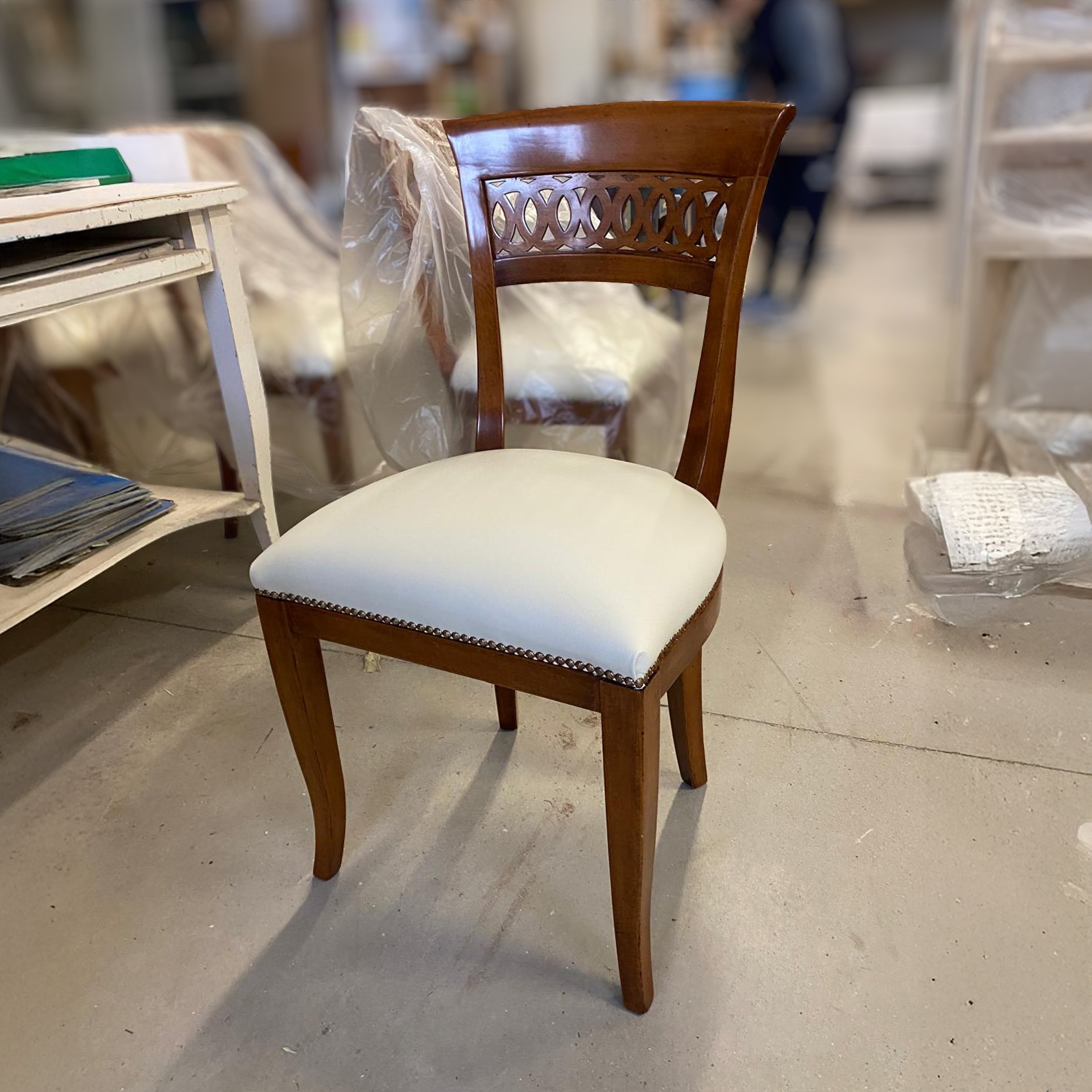 Sedia Classica In tessuto o Vera Pelle Arte Piombini Mobili Classici Italiani RD82