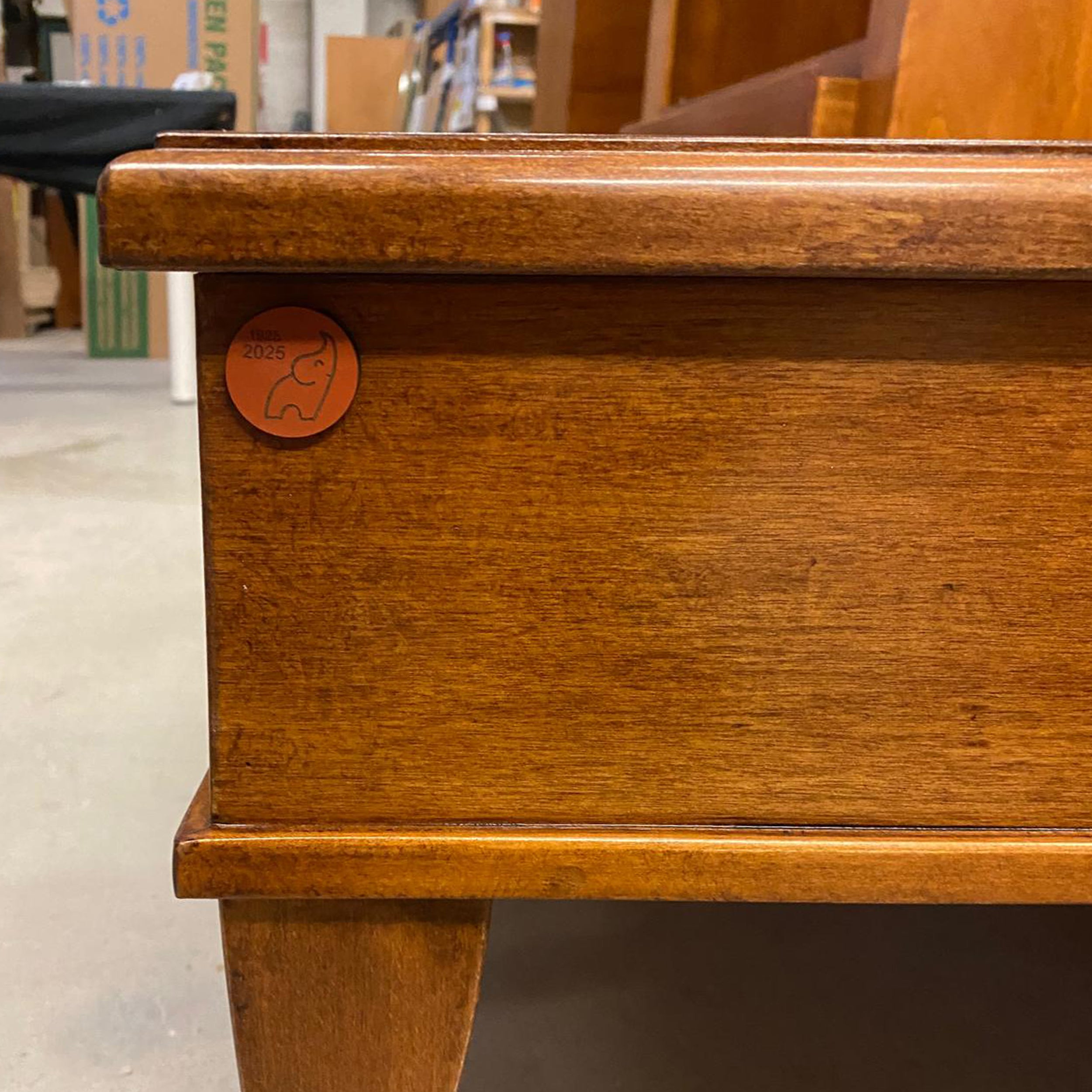 Tavolino Quadrato Classico Intarsiato un Cassetto Arte Tiziano Piombini RH932