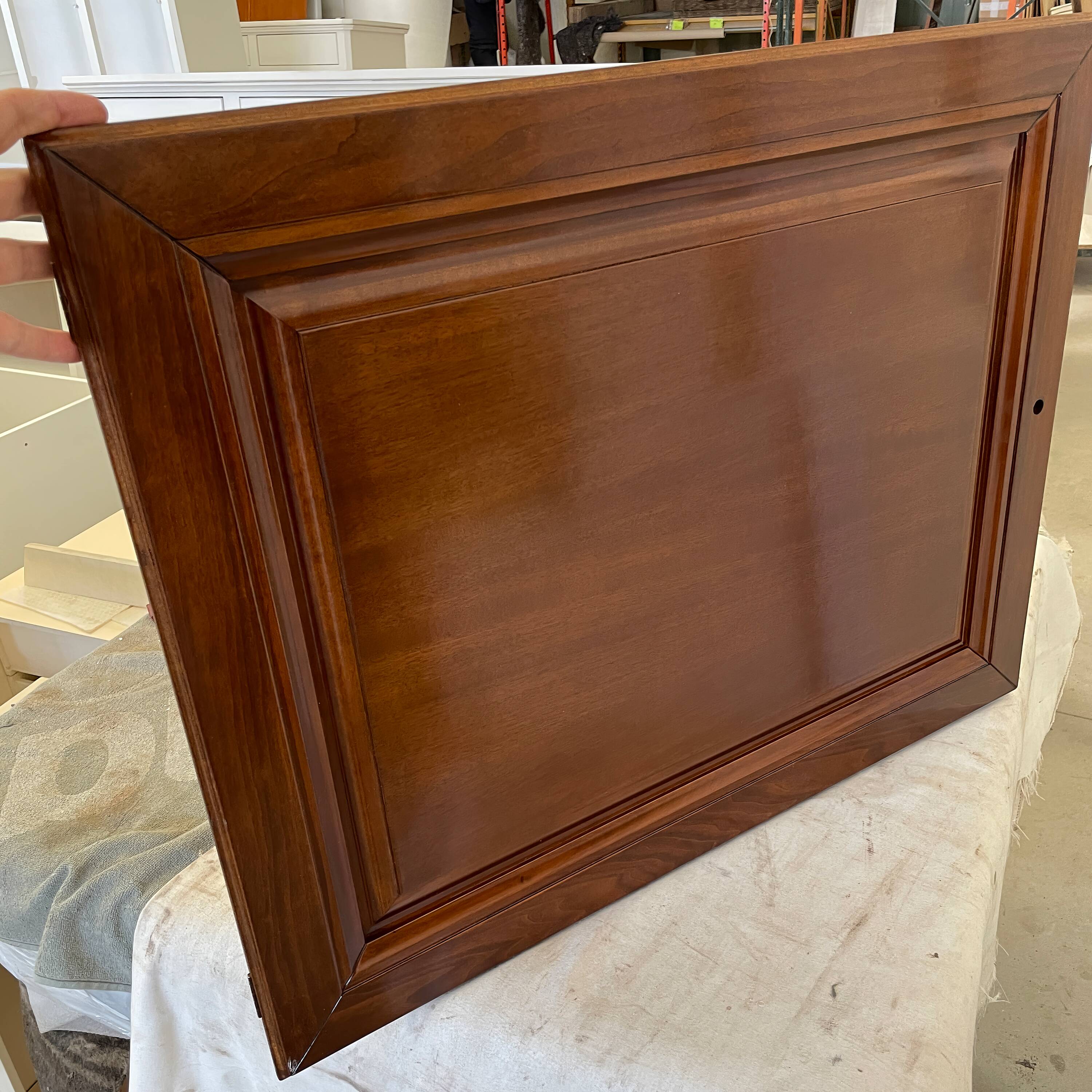 Classic Cherry sideboard with two drawers and two ashlar doors by Arte Piombini