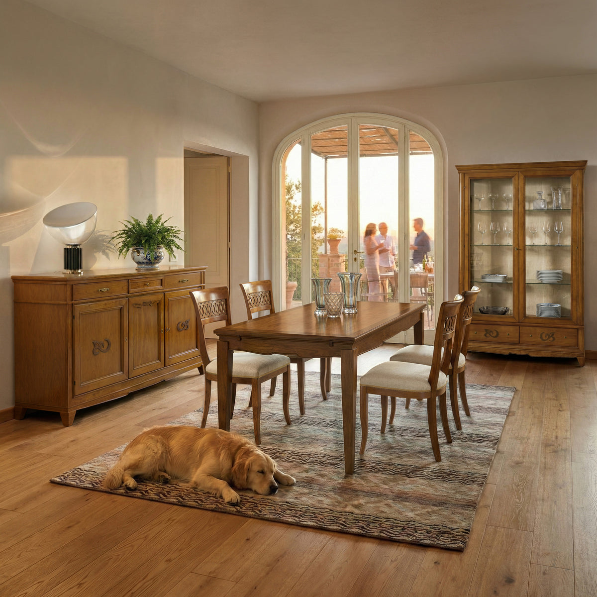 Complete Classic Dining Room in D'Este Cherry Wood