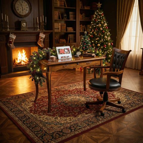 Scrittoio Scrivania Piccola Classica con Piano Parquet – Tiziano