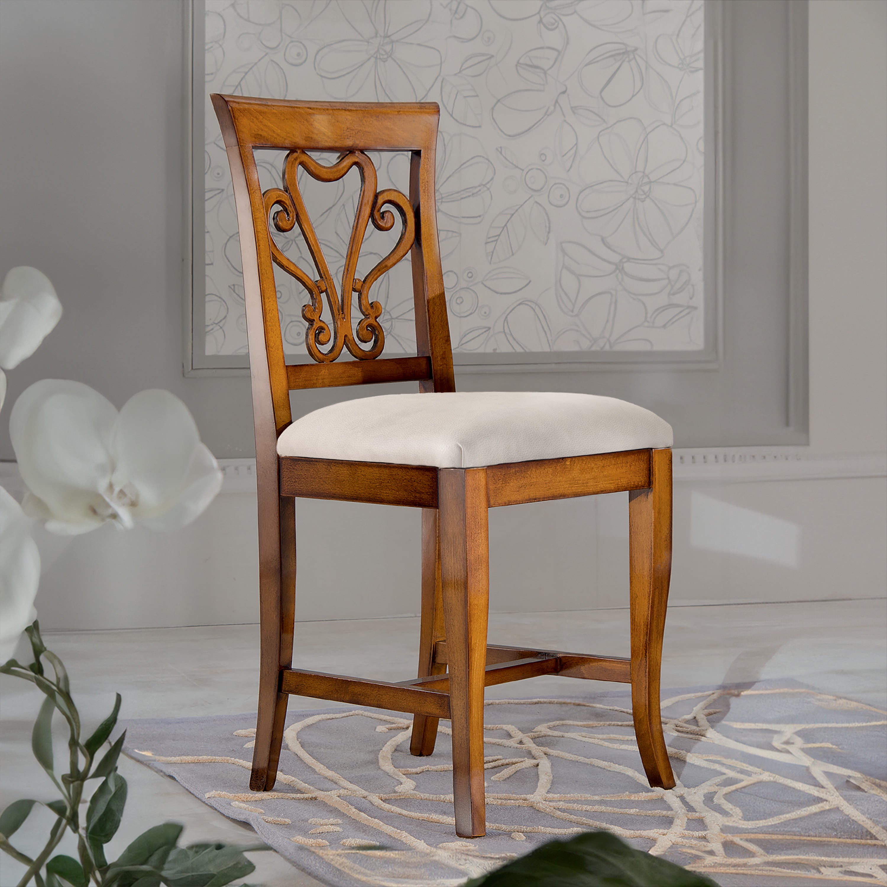 Collezione Sedie Sedie In Pelle Bianche Sedia Classica Cuore In